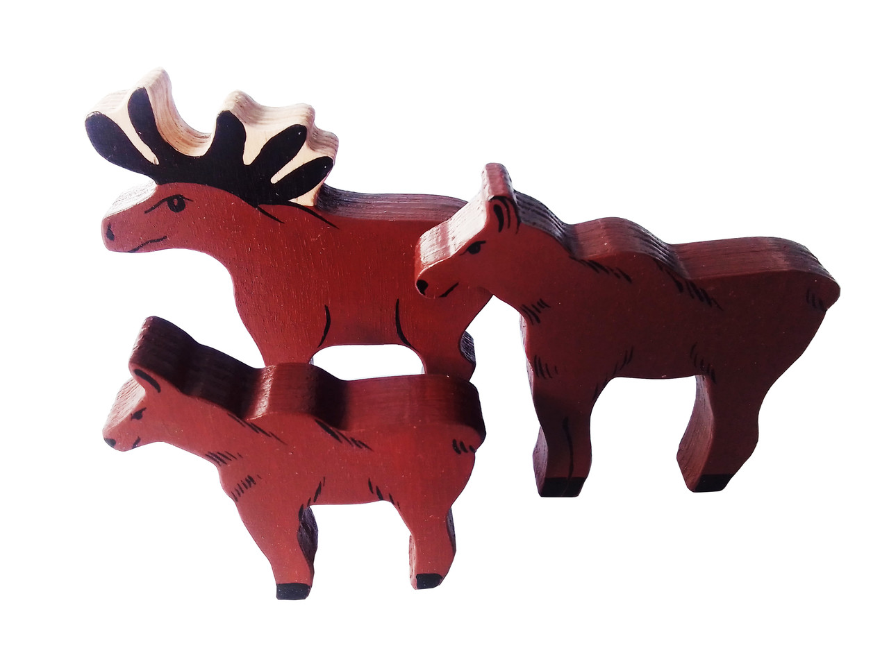 Набір HEGA Родина лосів: мама, тато, дитинча дикі тварини, фото 1