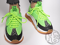Жіночі кросівки Versace Cross Chainer Sneakers Green Black DSR857G-D23TG_DSW_350_D5PZ, фото 5