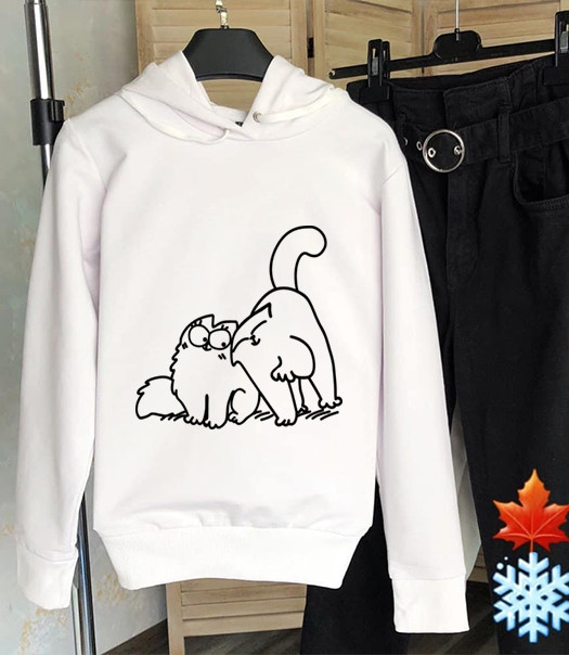 Теплий худі з кошенятами Arut оптовий інтернет-магазин жіночого одягу арут