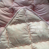 Ковдра Євро на холофайбері "ODA" 200*220 см Тепла ковдра, наповнювач холофайбер. Стьобана ковдра ОДА, фото 2