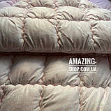 Ковдра Євро на холофайбері "ODA" 200*220 см Тепла ковдра, наповнювач холофайбер. Стьобана ковдра ОДА, фото 4