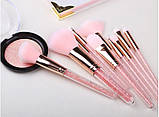 Набір пензлів для макіяжу 10 шт Zoreya pearl, фото 8