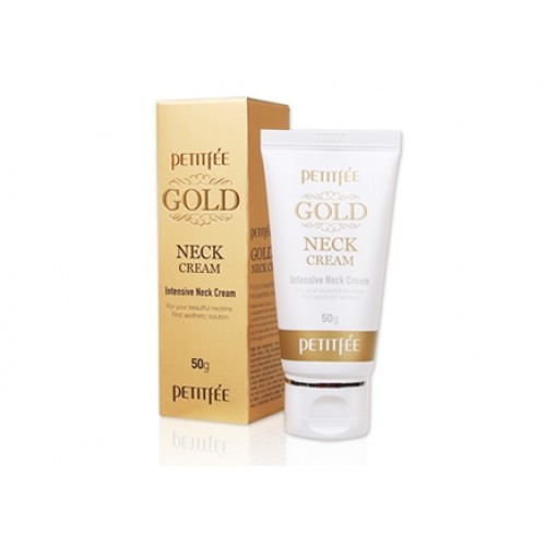 Крем для шиї та декольте з золотом Petitfee Gold Neck Cream 50g, фото 1