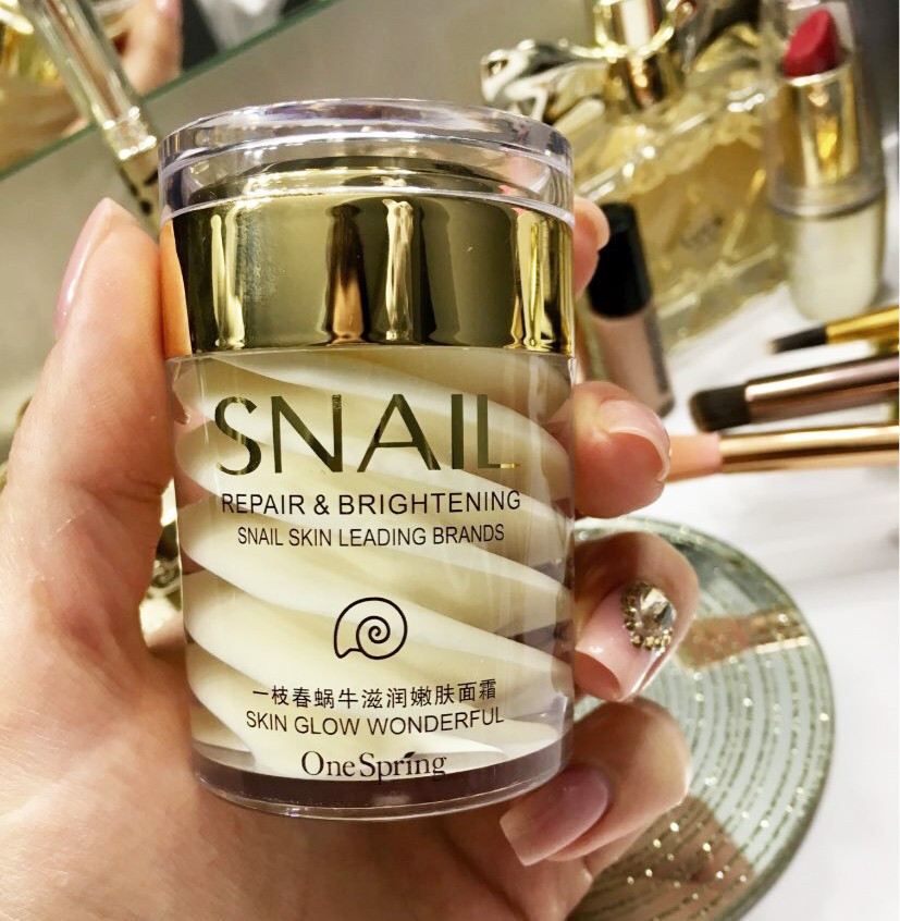 Крем для обличчя One Spring Snail Repair & Brithening з муцином равлика (60 г)