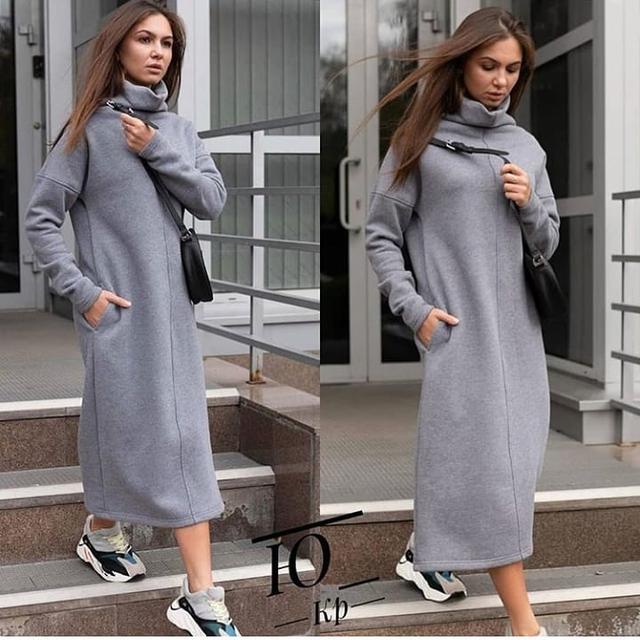 спортивне плаття міді утеплене Arut оптовий інтернет-магазин жіночого одягу арут