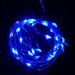 Гірлянда - нитка на батарейках, синій, 3 м