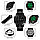 Skmei 1500 ideal чорний чоловічий спортивний смарт-годинник, фото 8