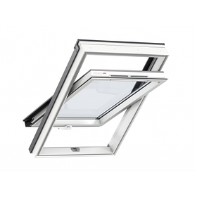 Мансардне вологостійке вікно ПВХ GLP Оптима Комфорт Velux, з ручкою знизу або зверху, склопакет триплекс