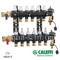 Колектор у зборі Caleffi DN 1", 7 виходів x 3/4" (композит) для теплої підлоги (6716G1)