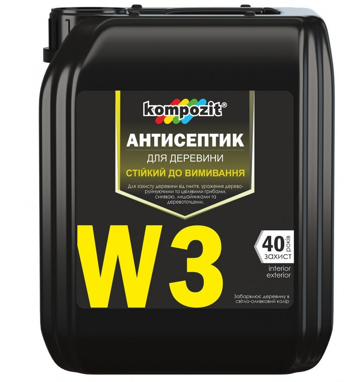 Антісептик, який важко вимивається W3, 10 л.