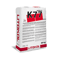 Клей для керамограніту, каменю Litokol Superflex K77 (литокол к77) 20 кг (білий)