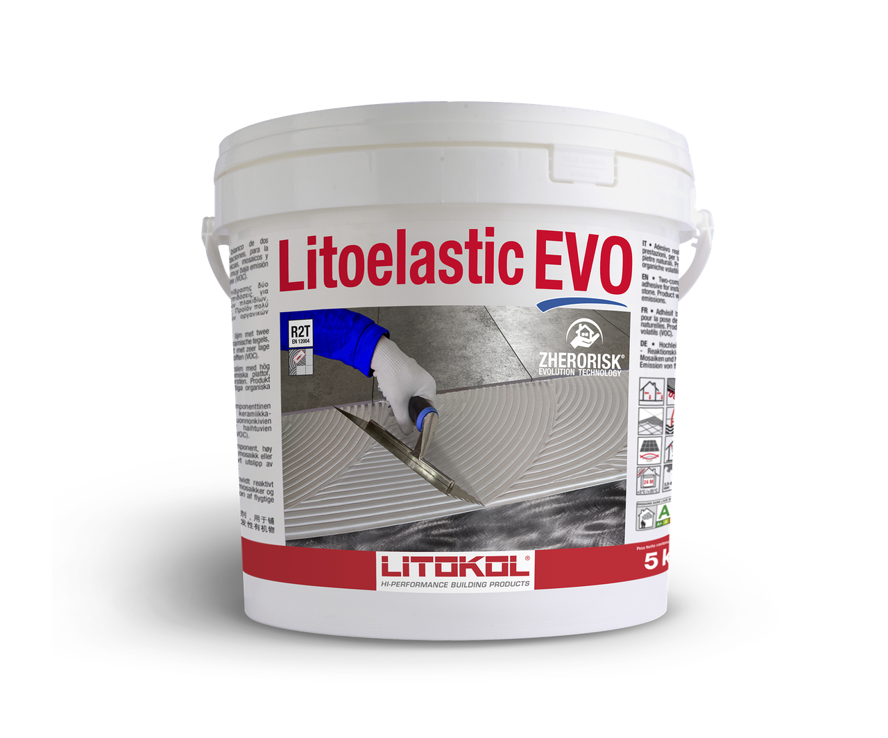 Реактивний клей Litokol Litoelastic EVO (літоеластик) 5 кг, двокомп. епоксидно-поліуретановий
