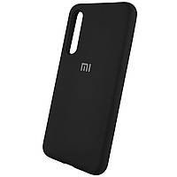 Оригінальний чохол "Silicon case" для Xiaomi Mi A3 Soft Touch — чорний із логотипом