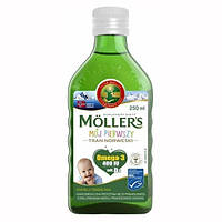 Mollers tran omega-3 Мой первый рыбий жир (норвежский рыбий жир для детей от 1 месяца) без добавок 250 мл