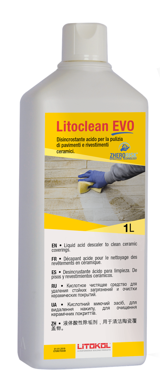 Рідина для очищення плитки Litokol Litoclean EVO (литокол литоклін ево) 1 л