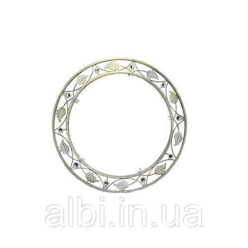 Кована оправа для дзеркала №4 біла