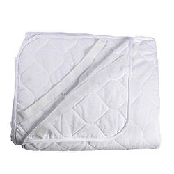 Наматрацник на велике ліжко Лерімакс 200х200/наматрацник на гумках/Білий чохол на матрац