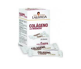 Колаген Ana Maria La Justicia Colágeno Magnesio Fresa 20 Sticks (Іспанія)