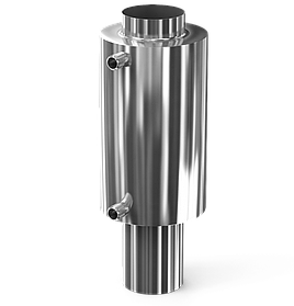 Теплообмінник на димохід Ø 120 для лазні та сауни