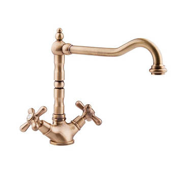 Змішувачі для умивальника - колір бронза