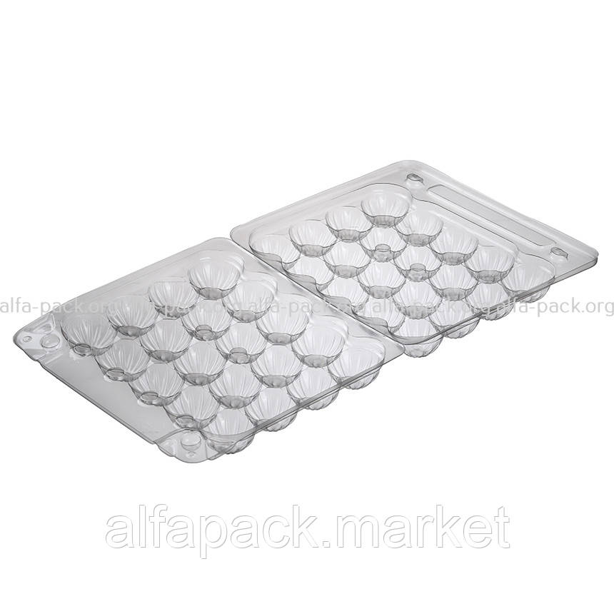 ПС-111 Упаковка для перепелиных яиц 20шт, 155*150*40 (600 шт в ящике) 010100022 - фото 1 - id-p142819296