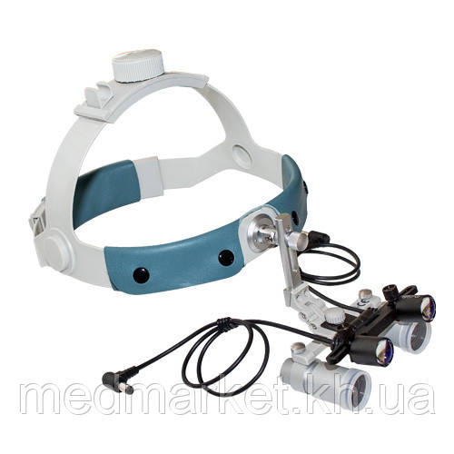 Бінокулярний збільшувач ErgonoptiX micro Prism ECMP-4,0x-R з освітлювачем D-Light Duo