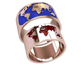 Атлас, материнки світу, Планета, кільця парні, обручальні для двох, кільця в загс, весільні кільця