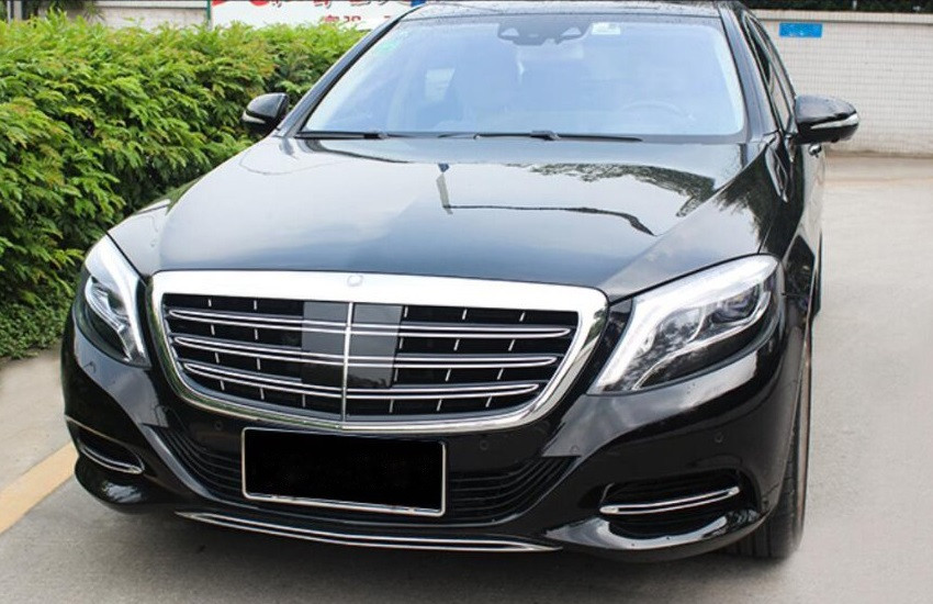 Решітка радіатора Mercedes W222 в стилі AMG (чорний + хром)