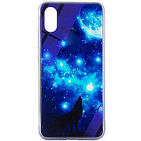 TPU+Glass чохол Fantasy для Xiaomi Redmi 7A — місячна ніч