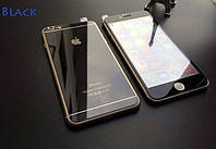 Зеркальные стекла для Iphone 6 plus/6s plus на переднюю и заднюю панель, black