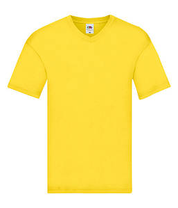 Чоловіча тонка футболка з v-подібним вирізом S, K2 Жовтий