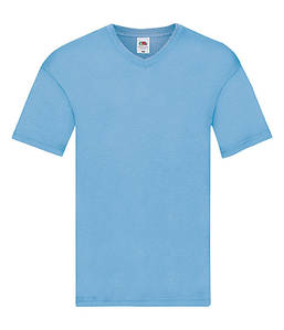 Чоловіча тонка футболка з v-подібним вирізом S, YT Небесно-Блакитний