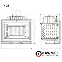 Камінна топка KAWMET Premium HERMES (14 kW) EKO, фото 6
