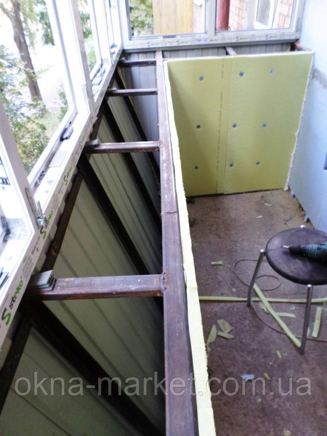 Винос балкона від підлоги в Хрущовці 