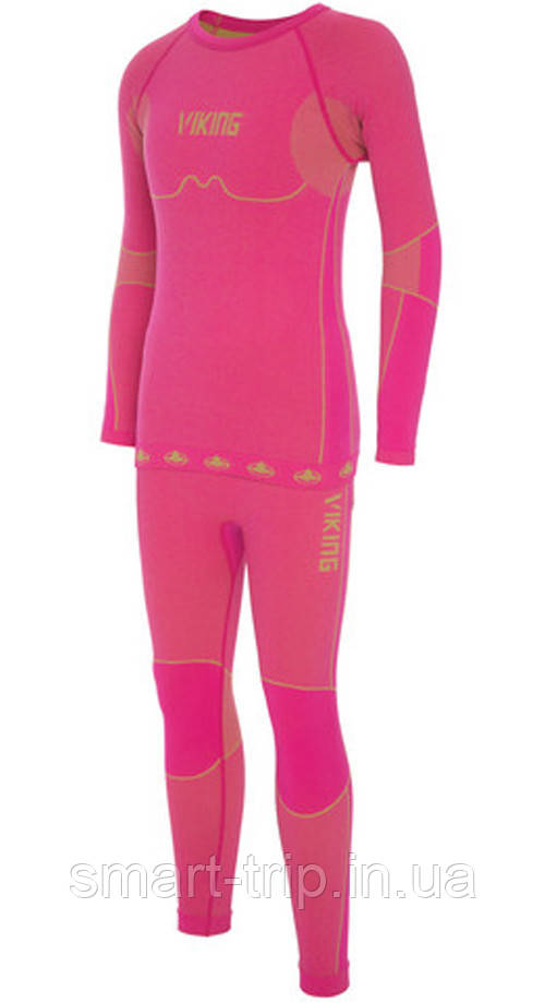 Дитяча термобілизна VIKING Riko Set kids 140-152 pink 500143030-48-2