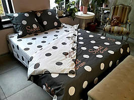 Комплект постільної білизни Бязь Голд Люкс Дуєт №бл 28 Євро 220х240