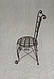 Кований стілець каркас ручної роботи, фото 2