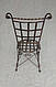 Кований стілець каркас ручної роботи, фото 3