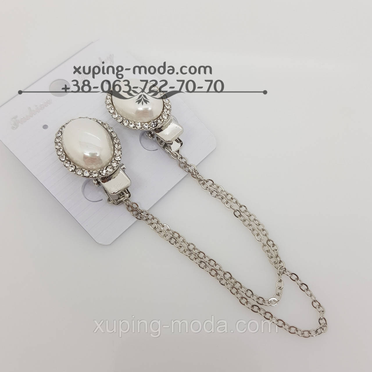 Зажим для кардігана. Недорога біжутерія, фото 1