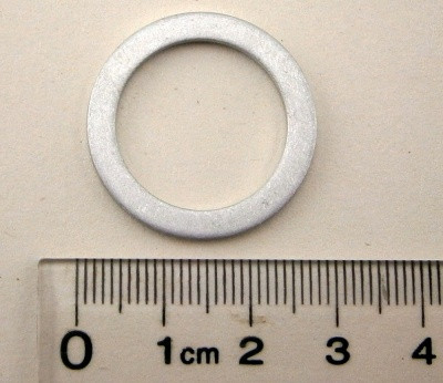 Уплотнительное кольцо (прокладка) пробки слива масла (длинного мерного стакана) 20мм Land Rover LR002461 - фото 3 - id-p423795300