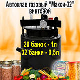 Автоклав Газовий TOP-33, Горловина 15,9 см (33 банок 0.5 л или 14 банок 1л), Вуглецева сталь, фото 8