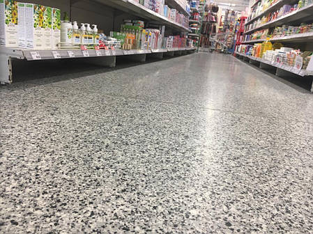 Декоративне покриття EP Floor Decoflakes з кольоровими чіпсами. Покриття підлоги для офісів та торгових залів., фото 1