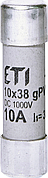 Запобіжник ETI CH gPV DC 10Х38 12А 2625077 30кА 1000V