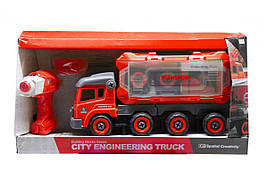 Машина-конструктор Вантажівка, з шуруповертом (червоний)