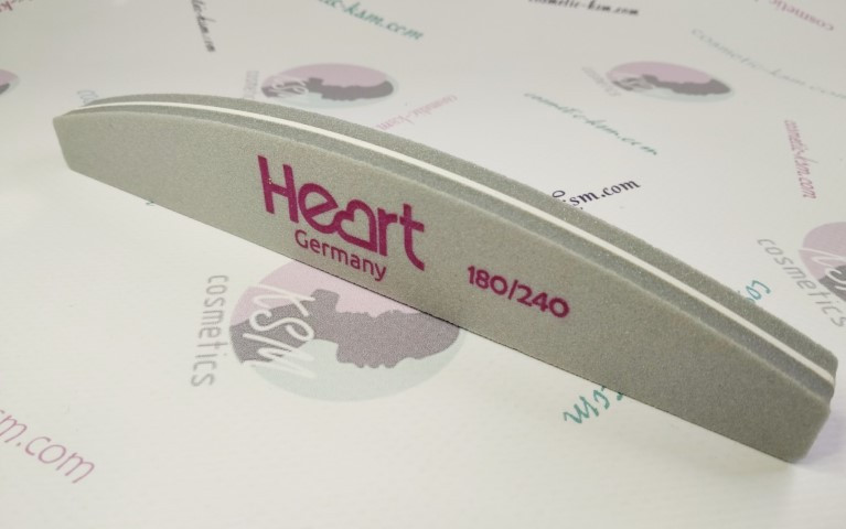 Шліфувальник для поліровки нігтів HEART 180\240 Half/півколо
