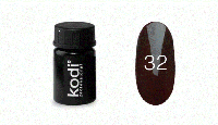 Кольорова гель фарба для дизайну нігтів Kodi Professional №32 коричневий, 4мл (старий дизайн)