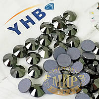 Стрази YHB Lux, колір Jet Hematite, HF, ss20 (4,8-5мм)