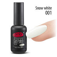 Гель-лак PNB №001 8 мл. белый white