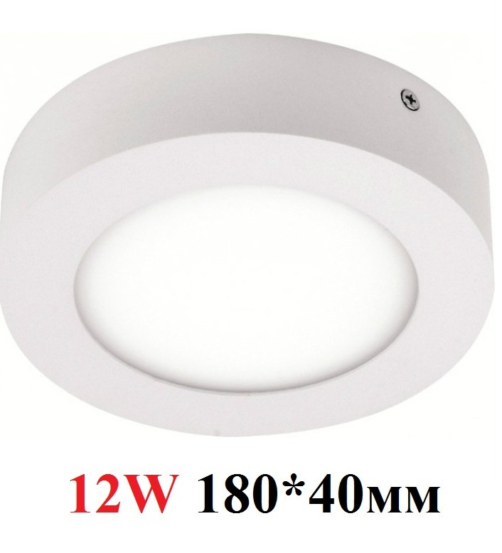 Накладний світильник LED 12W HOROZ 4200K, 6000K CAROLINE-12