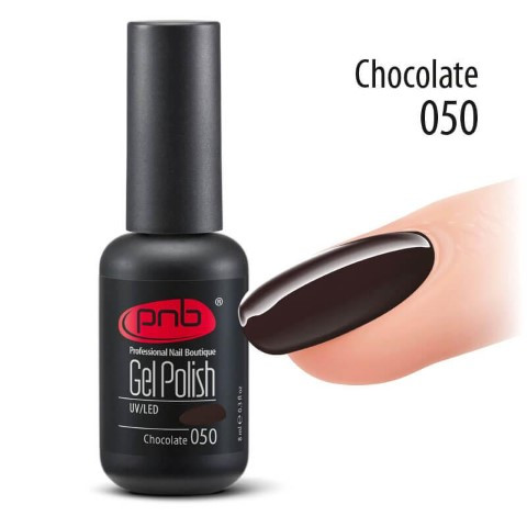 Гель-лак PNB №050 chocolate (шоколадний) 8 мл.